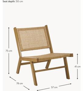 Fotel ogrodowy o wyglądzie drewna Palina