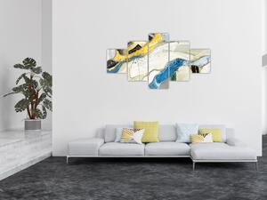 Obraz - Kolorowy marmur (125x70 cm)