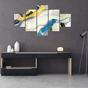 Obraz - Kolorowy marmur (125x70 cm)