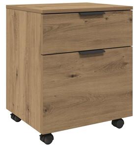 Mobilna szafka na dokumenty kÃ³Åkami dÄ b artisan drewno klejone