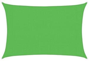 Żagiel przeciwsłoneczny, 160 g/m², jasnozielony, 3x5 m, hdpe