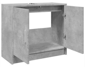 Szafka pod umywalkę, szarość betonu, 63x29x55 cm