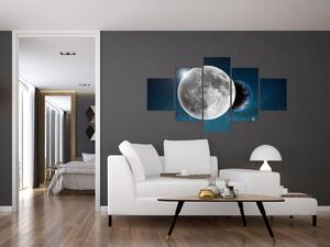 Obraz - Ziemia w zaćmieniu Księżyca (125x70 cm)