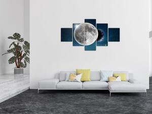 Obraz - Ziemia w zaćmieniu Księżyca (125x70 cm)