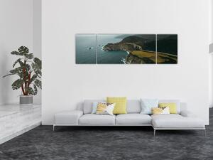 Obraz - Klif w oceanie (170x50 cm)
