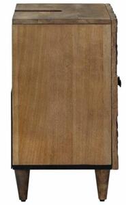 Szafka pod umywalkę brązowy 62 x 33 x 58 cm drewno z mango
