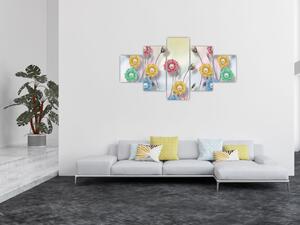 Obraz - Kolorowa łąka (125x70 cm)
