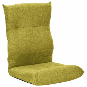 Składane krzesło podłogowe, zielone, tkanina