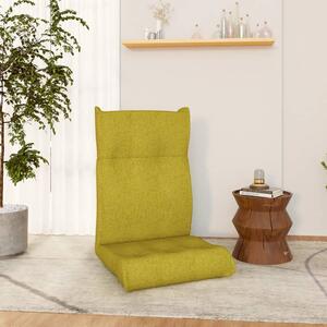 Składane krzesło podłogowe, zielone, tkanina