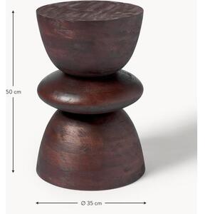 Stolik pomocniczy z drewna mangowego Benno