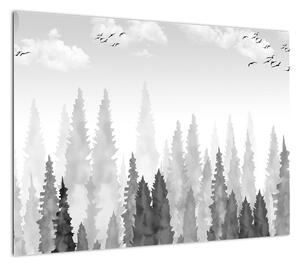 Obraz - Szczyty lasów (70x50 cm)