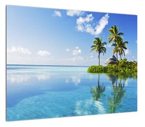 Obraz - Tropikalna wyspa (70x50 cm)