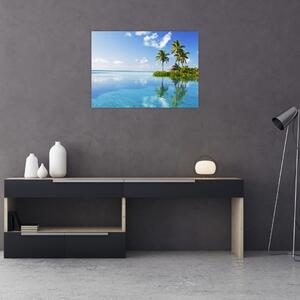 Obraz - Tropikalna wyspa (70x50 cm)