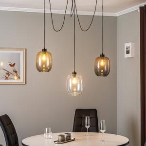 Lampa wisząca szklana Elio TK Lighting, możliwość ściemniania, przezroczysty / transparentny, salon / jadalnia, szkło, nowoczesny