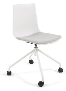 Białe krzesło biurowe Kave Home Ralfi