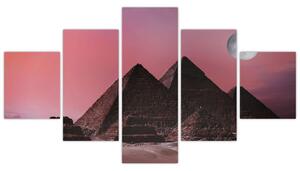 Obraz - Piramidy w Gizie, Egipt (125x70 cm)