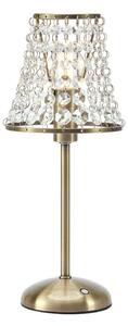 Markslöjd Lampa stołowa Liora, możliwość ściemniania, brązowy / mosiężny, salon / jadalnia, metal