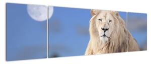 Obraz - Biały lew (170x50 cm)