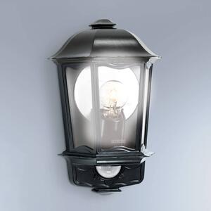 STEINEL Lampa zewnętrzna z czujnikiem ruchu L 190 S, czarny, aluminium, dworkowy / rustykalny