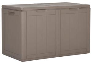 Skrzynia ogrodowa, 180 L, brązowa, rattan PP