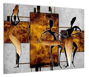 Obraz - Motywy kultury afrykańskiej (70x50 cm)
