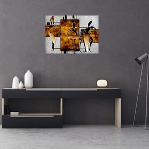 Obraz - Motywy kultury afrykańskiej (70x50 cm)