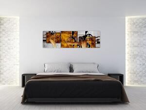 Obraz - Motywy kultury afrykańskiej (170x50 cm)