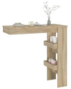 Stolik barowy, sonoma, 102x45x103,5 cm, materiał drewnopochodny