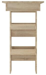 Stolik barowy, sonoma, 102x45x103,5 cm, materiał drewnopochodny
