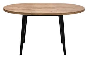 Okrągły stół rozkładany SJ75 wym. 100 cm + 40 cm wkładka styl LOFT