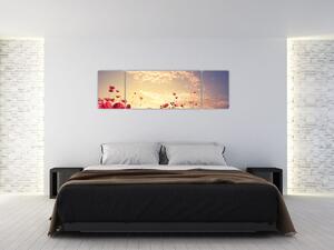 Obraz - Łąka z kwiatami (170x50 cm)