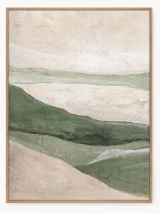 Ręcznie malowany obraz na płótnie w ramie Green Field