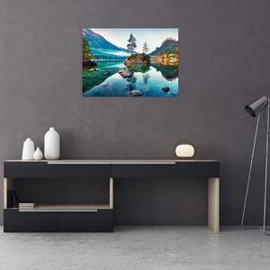Obraz - Jezioro Hintersee, Alpy Bawarskie, Austria (70x50 cm)