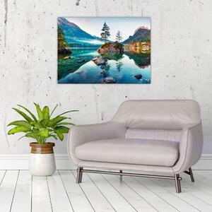 Obraz - Jezioro Hintersee, Alpy Bawarskie, Austria (70x50 cm)