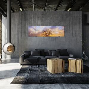 Obraz - Pejzaż ze słonecznikami (170x50 cm)