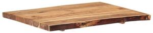 Blat, lite drewno akacjowe, 80x(50-60)x3,8 cm