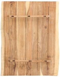 Blat, lite drewno akacjowe, 80x(50-60)x3,8 cm