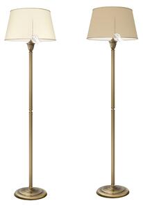 Stojąca lampa mosiężna z abażurem L-P1B-L