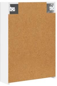 Szafka z lustrem do łazienki z półką biały 50 x 14,5 x 70 cm