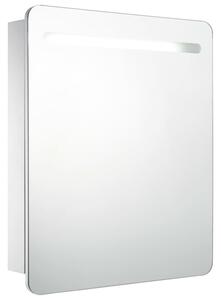 Szafka łazienkowa z lustrem i LED, 68 x 9 x 80 cm