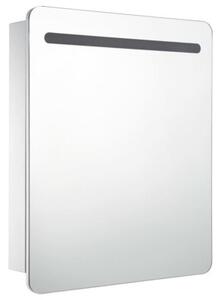 Szafka łazienkowa z lustrem i LED, 68 x 9 x 80 cm
