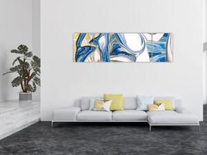 Obraz - Fale z marmuru (170x50 cm)