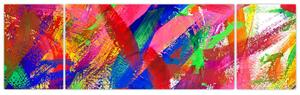 Obraz - Kolorowa abstrakcja (170x50 cm)