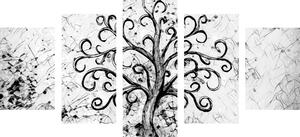 5-częściowy obraz symbol drzewa życia