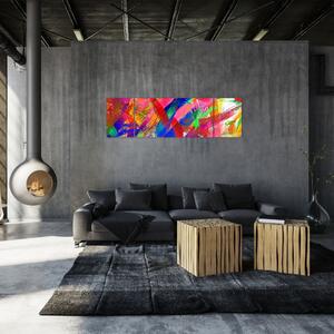 Obraz - Kolorowa abstrakcja (170x50 cm)