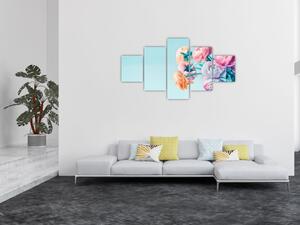 Obraz - Kwiaty w wazonie (125x70 cm)