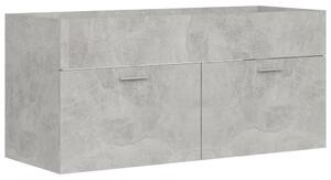 Szafka pod umywalkę, szarość betonu, 100x38,5x46 cm, płyta
