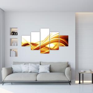 Obraz - Żółta abstrakcja (125x70 cm)