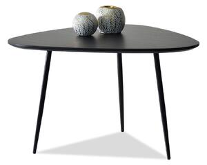 Asymetryczny stolik kawowy rosin xl czarny do salonu