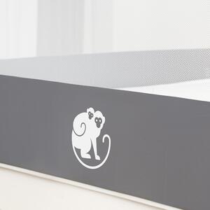 Barierka do łóżka Monkey Mum® Popular - 160 cm - jasnoszara
